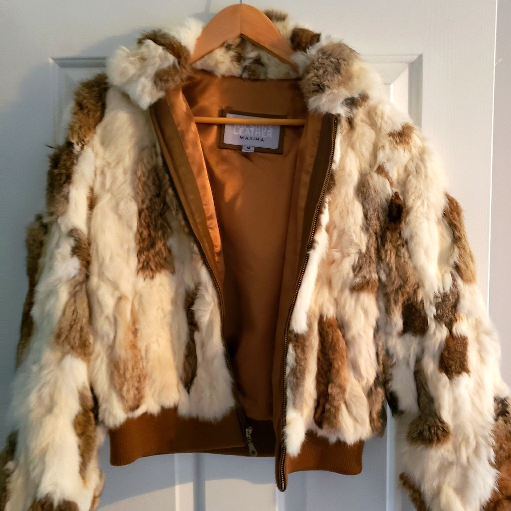 Wilsons Leathee Fur Crop Jacket